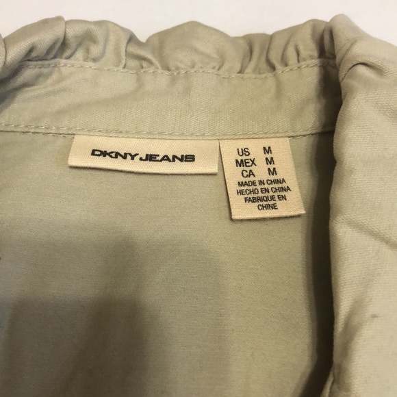 DKNY Belted Trench Peacoat Khaki Color Size M - Picture 6 of 11